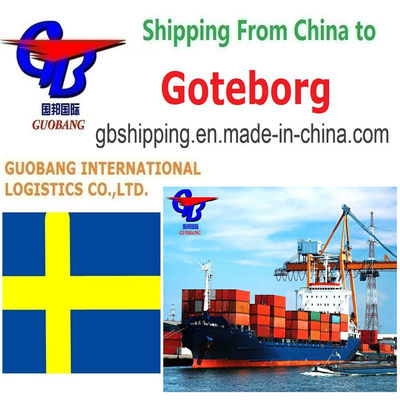 Temps de transit 1 à 15 jours Services d'expédition de Göteborg Service pratique de Shenzhen