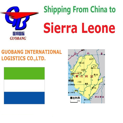 Services de transport maritime abordable de la Sierra Leone vers la Sierra Leone Type d'expédition FCL et LCL Temps de transit 30-60 jours