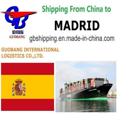 Meilleurs services d'expédition vers Madrid, Espagne Fret aérien et maritime LCL FCL Courrier Dédouanement Courtage en douane Dédouanement