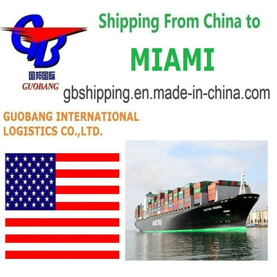 Services d'expédition maritime personnalisables De à Miami Départ Shenzhen/HK//Shanghai/Tianjin Personnalisation