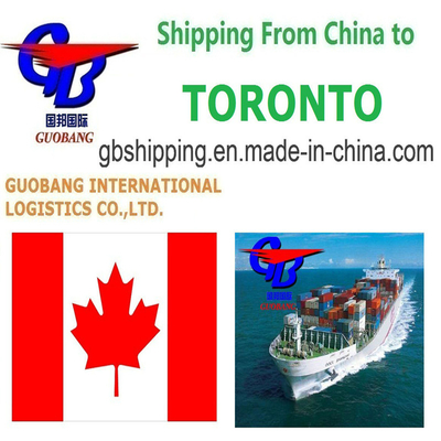 Services d'expédition maritime personnalisables de à Toronto, Canada Départ de Shenzhen/HK//Shanghai/Tianjin Prix abordables