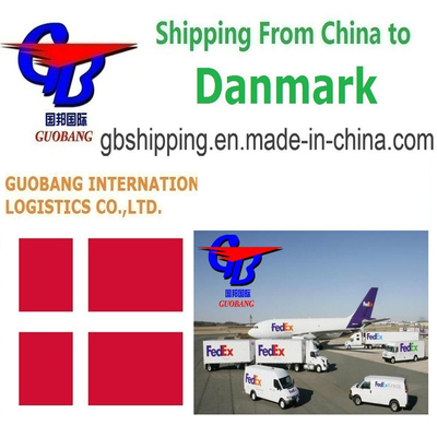 Service d'expédition FedEx du Danemark à la personnalisation Frais aériens, maritimes LCL FCL Courrier personnalisé